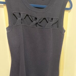 Navy blue sleeveless top